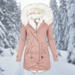 Warme Winterjacke für Damen, mittellang