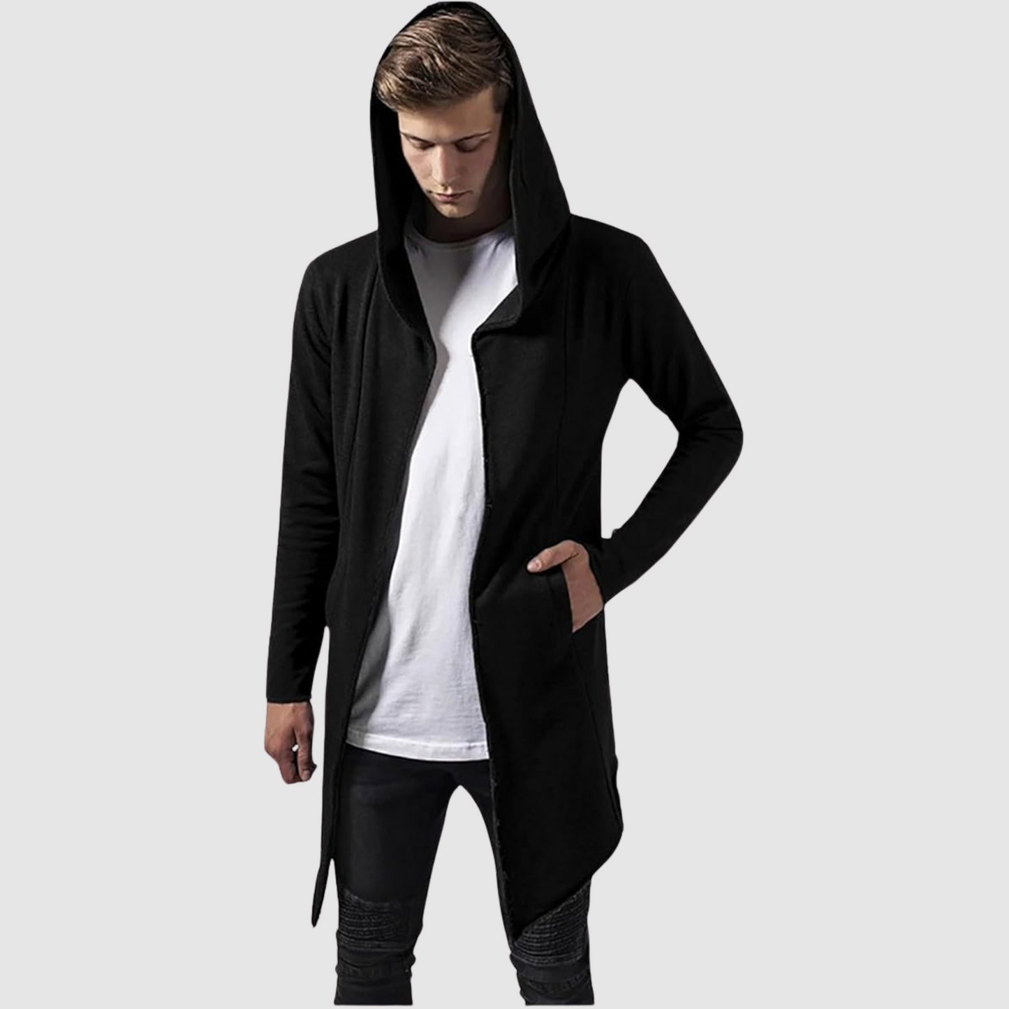 Herren Hoodiejacke mit durchgehendem Reißverschluss