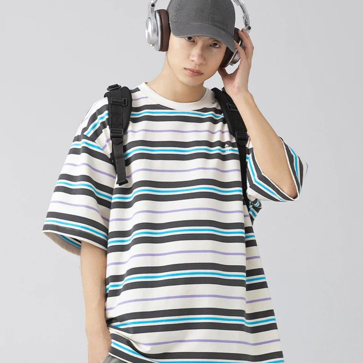 Herren Gestreiftes T-Shirt