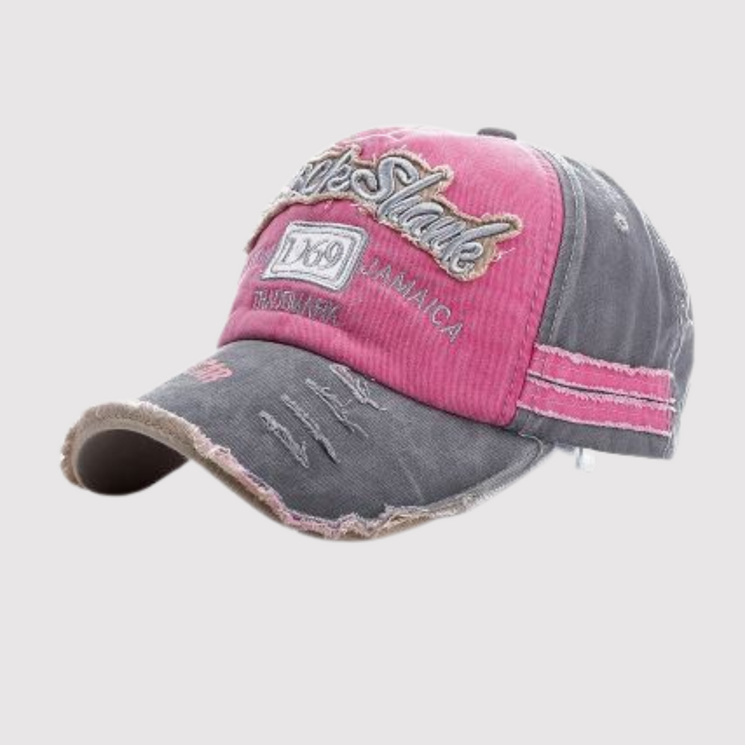 Unisex Streetwear-Mütze Aus Gewaschenem Denim