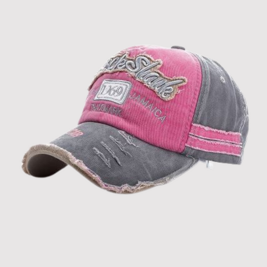 Unisex Streetwear-Mütze Aus Gewaschenem Denim