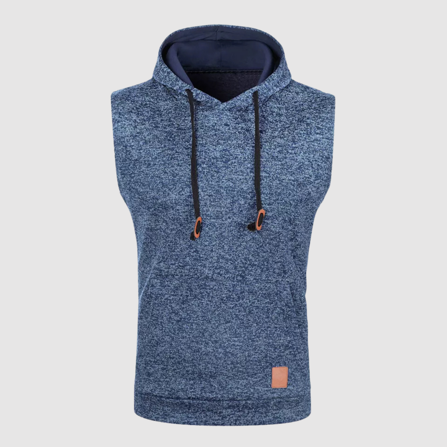 Herren Kapuzenpullover Ärmellos Baumwolle Atmungsaktiv Leicht