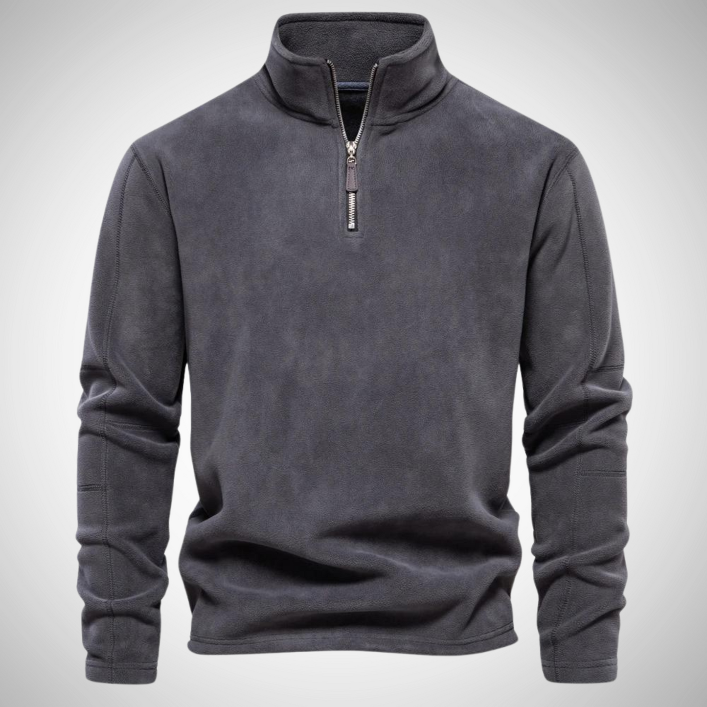 Unisex Sweatshirt Reißverschluss Ausschnitt Schmal Weich Knitterfrei