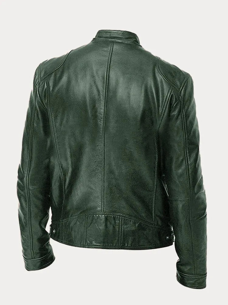 Lässige Lederjacke für Herren