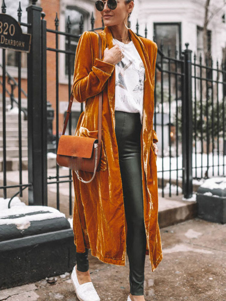 Karena - Kimono-Mantel aus Samt