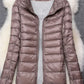 Damen Ultraleichte Daunenjacke Mit Kapuze Bequem
