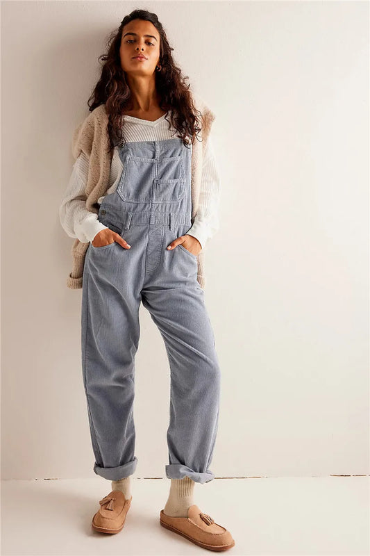 Fudus | Weinlese Corduroy Overall