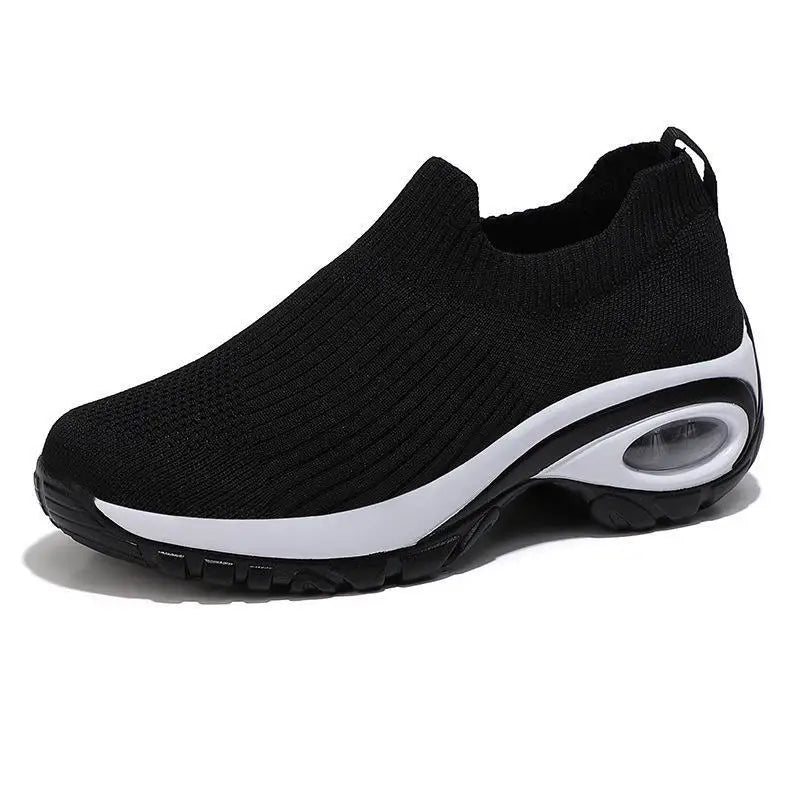 Damen Sneaker Lässig Sport Slip-on Wedge