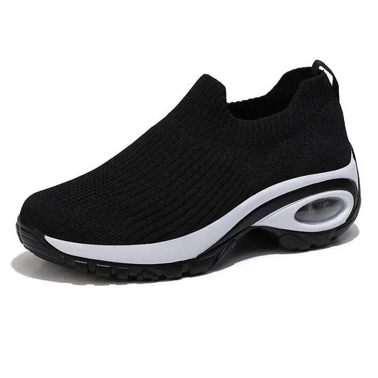 Damen Sneaker Lässig Sport Slip-on Wedge