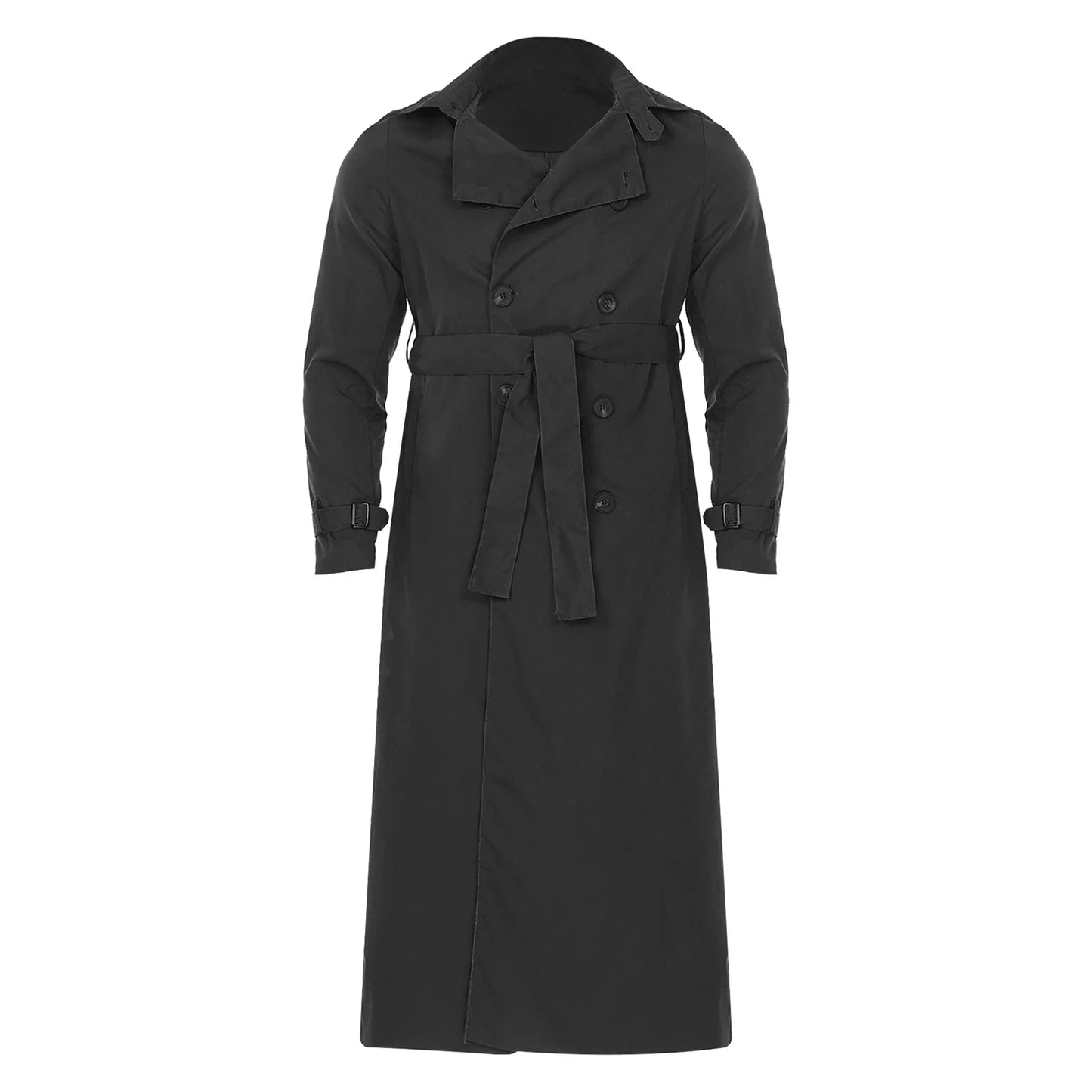 Fudus | Zweireihiger Herren Trenchcoat Mit Gürtel