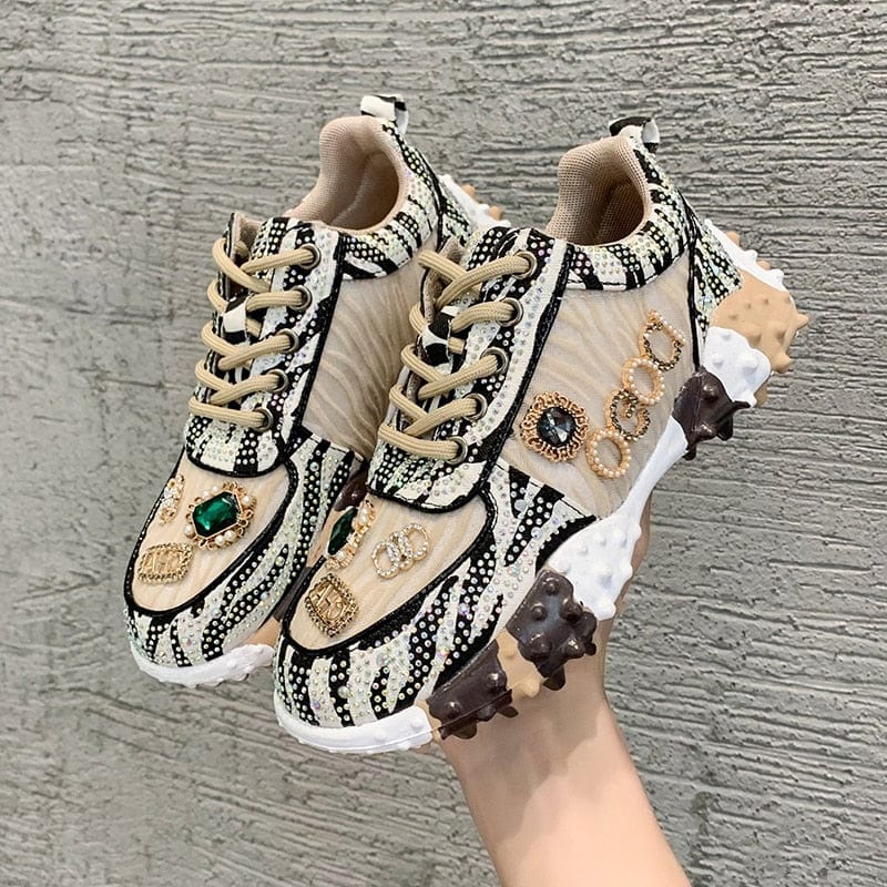 Damen Straßendiamant Schuhe Für Stylisches Tragen