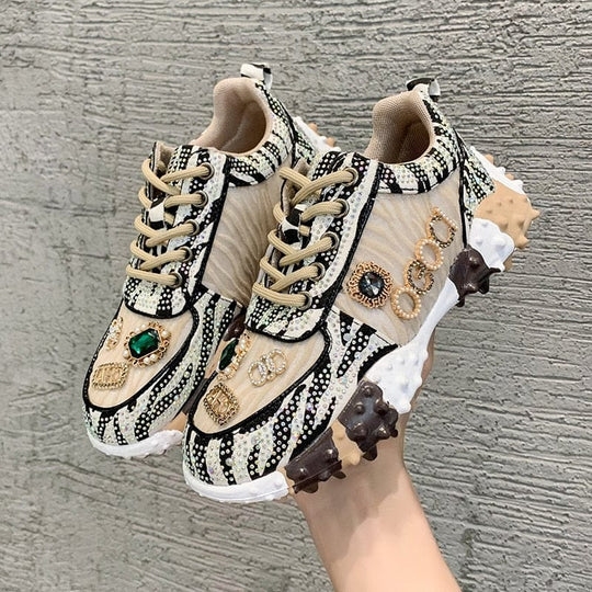 Damen Straßendiamant Schuhe Für Stylisches Tragen