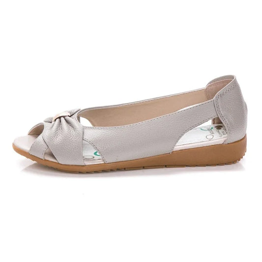 Fudus – Ledersandalen – flach – Schleife – Sommer