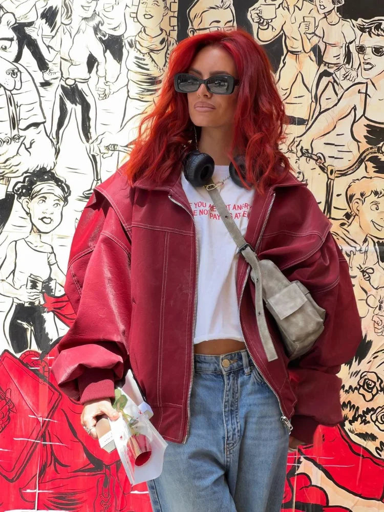 Fudus | Mutige Jacke Aus Veganem Leder