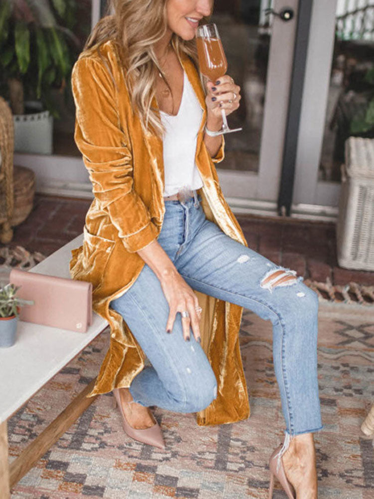 Karena - Kimono-Mantel aus Samt