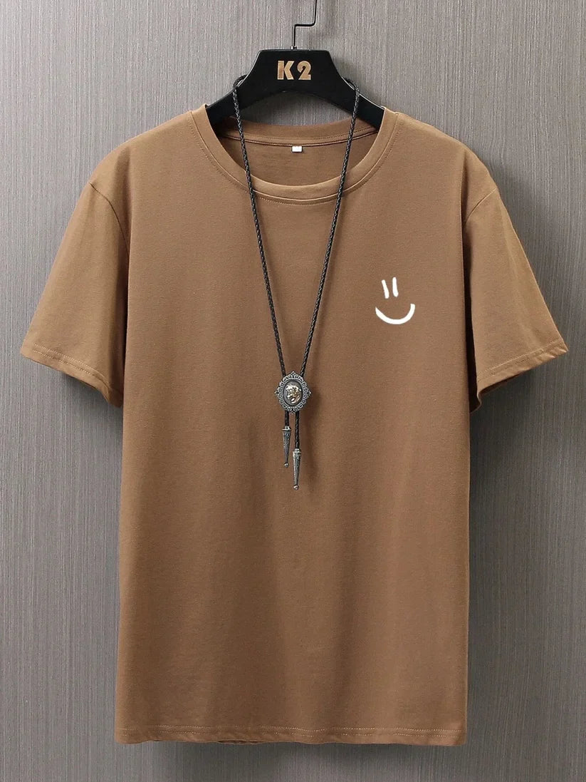 Herren Hemd mit Smiley-Print