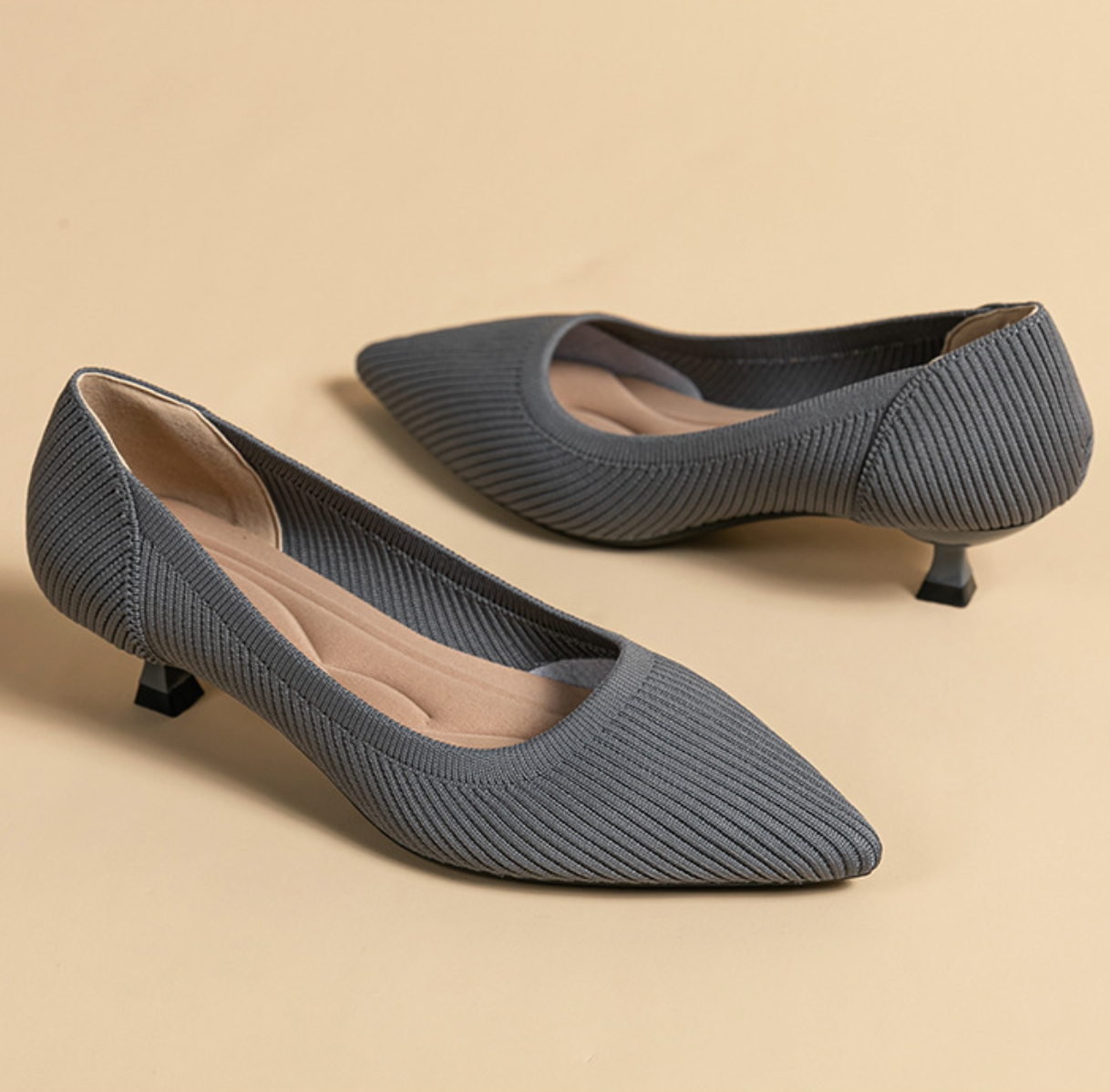 Damen Elegante Kurze Absatzschuhe