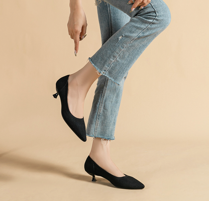 Damen Elegante Kurze Absatzschuhe