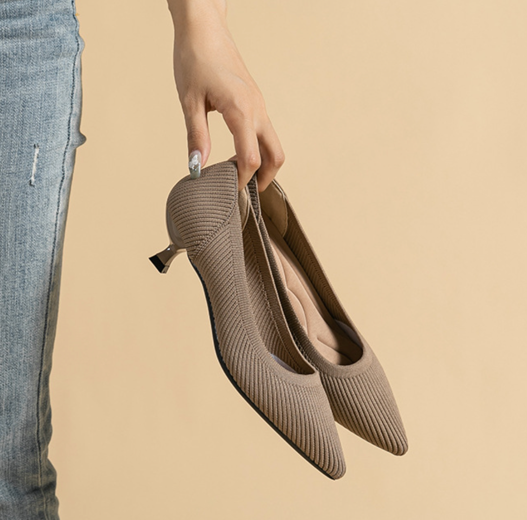 Damen Elegante Kurze Absatzschuhe