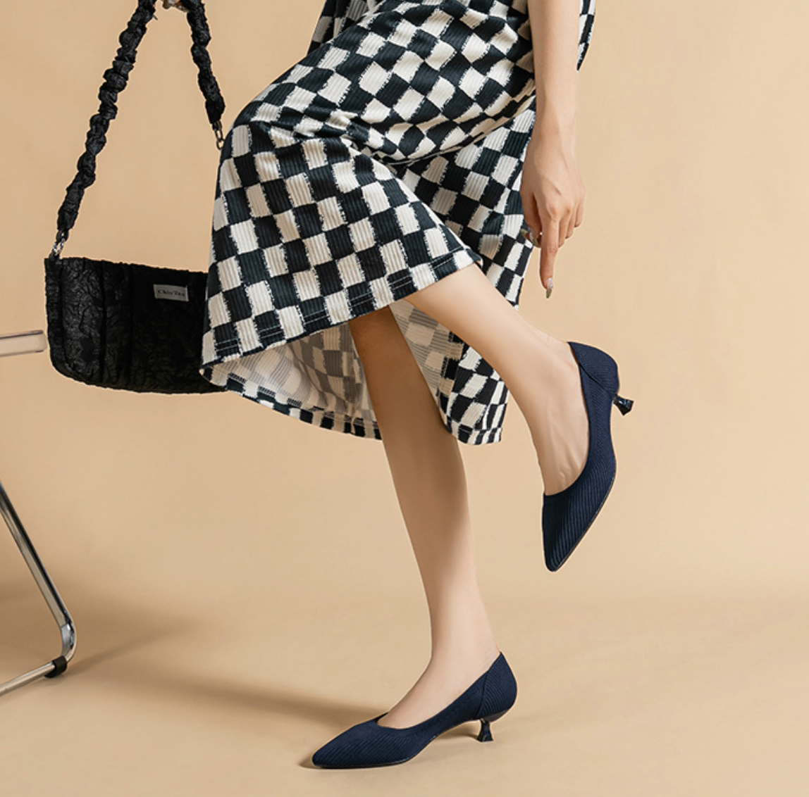 Damen Elegante Kurze Absatzschuhe