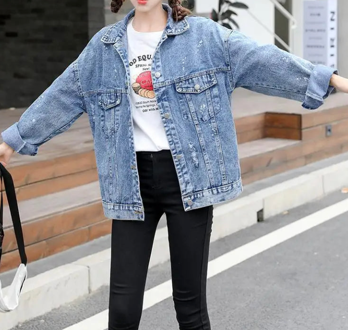 Fudus | Coole Design Jeansjacke Mouse Damen