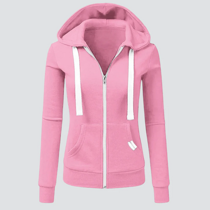Damen Wollzugkordel Zip Hoodie Für Komfort Und Stil