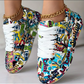 Fudus | stylische Frauen Sneakers mit Graffiti Druck