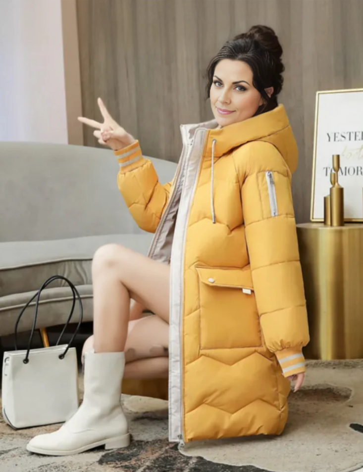 Gefütterter Parka Damenmantel Winter Gemütlich