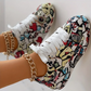 Fudus | stylische Frauen Sneakers mit Graffiti Druck