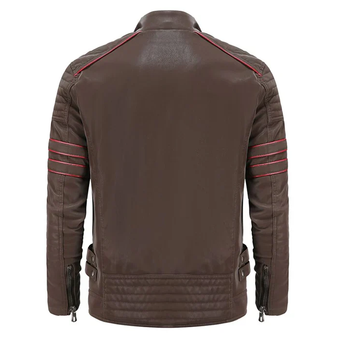 Herren Motorradlederjacke Robust