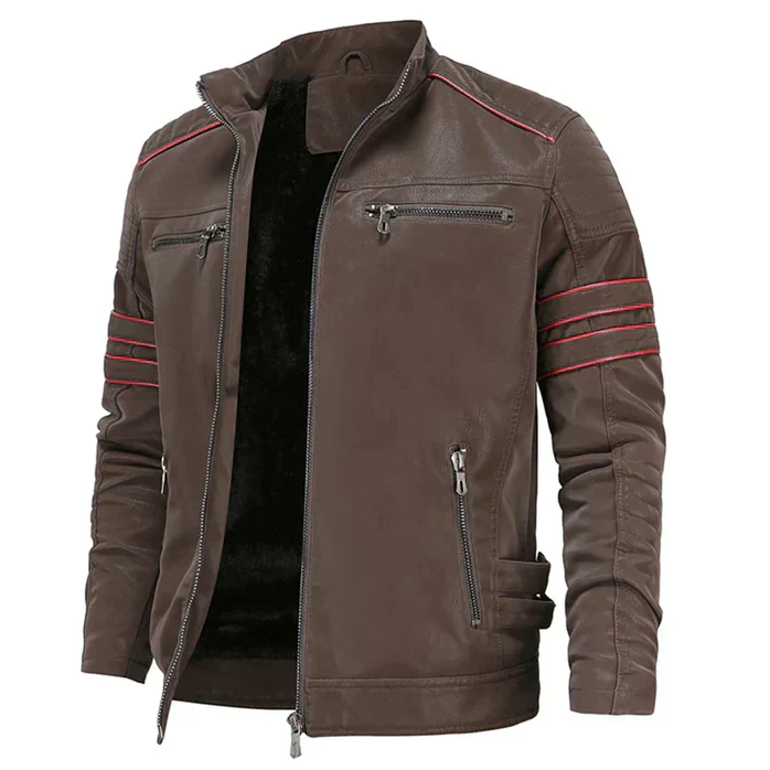 Herren Motorradlederjacke Robust