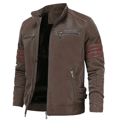 Herren Motorradlederjacke Robust