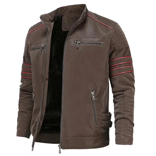 Herren Motorradlederjacke Robust