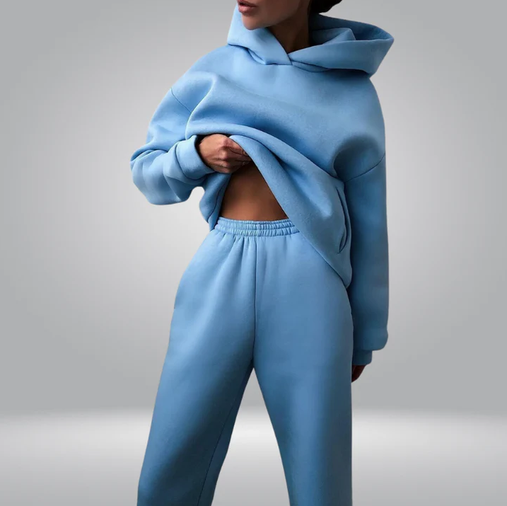 Fudus Damen Trainingsanzug - Hoodie & Jogginghose Lässig