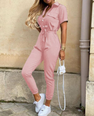 Jumpsuit Retro Stilvoll Ultimativer Tragekomfort