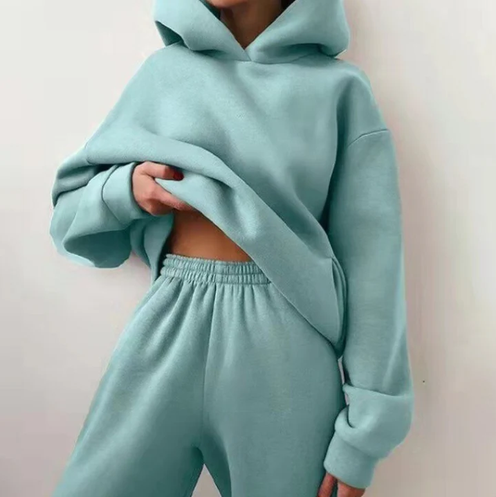 Fudus Damen Trainingsanzug - Hoodie & Jogginghose Lässig