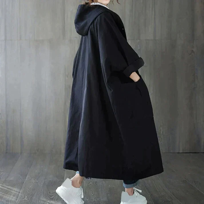 Damen Oversized Trenchcoat Bequem Für Jeden Tag