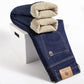 Warme Fleece-Denim-Jeans