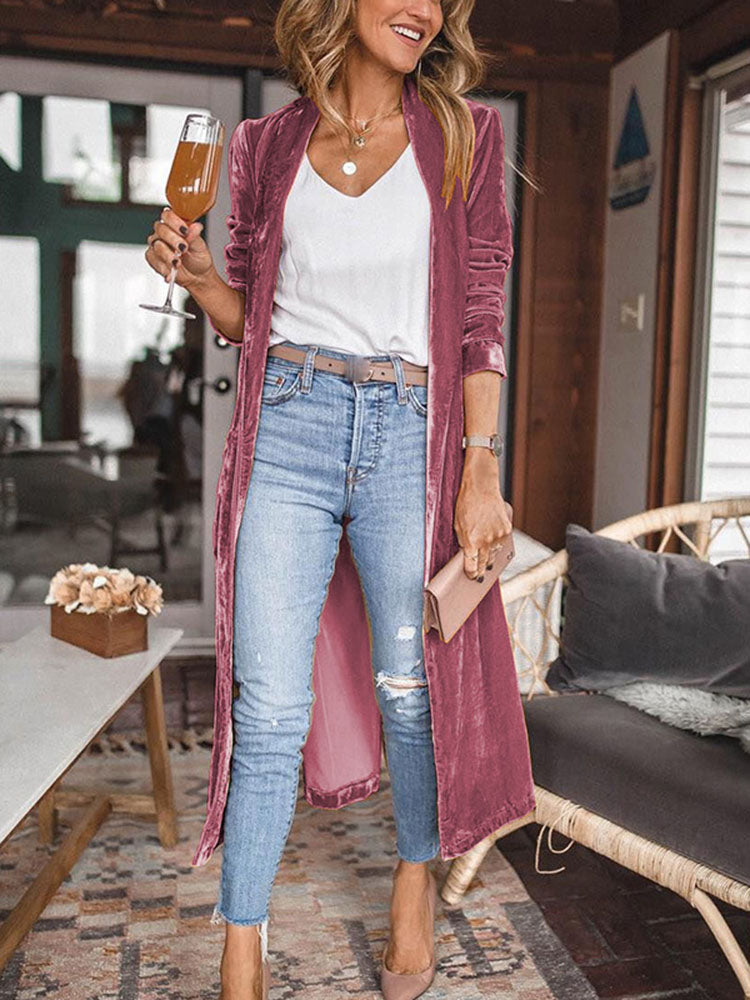 Karena - Kimono-Mantel aus Samt