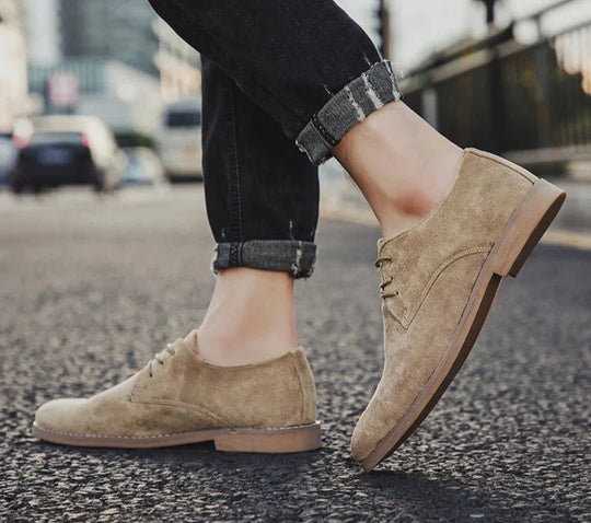 Herren Atmungsaktive Weiche Anzugschuhe Aus Kalbsleder