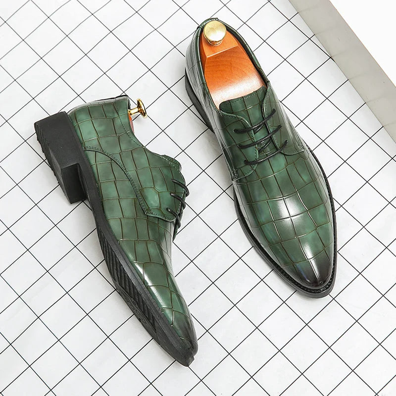 Green Oxford Business Schuhe Elegant Vielseitig Langlebig