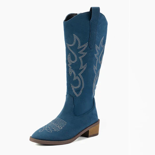 Damen Bestickte Western Cowboy Boots mit Stil