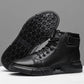 Fudus Herren Schwarze Leder High-Top Schuhe - Stilvolle Streetwear Boots