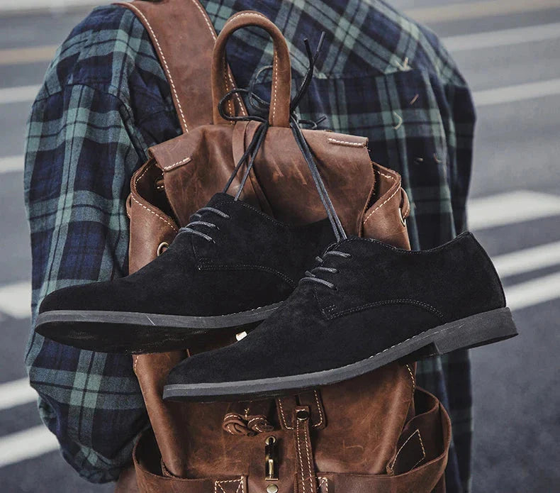 Herren Atmungsaktive Weiche Anzugschuhe Aus Kalbsleder