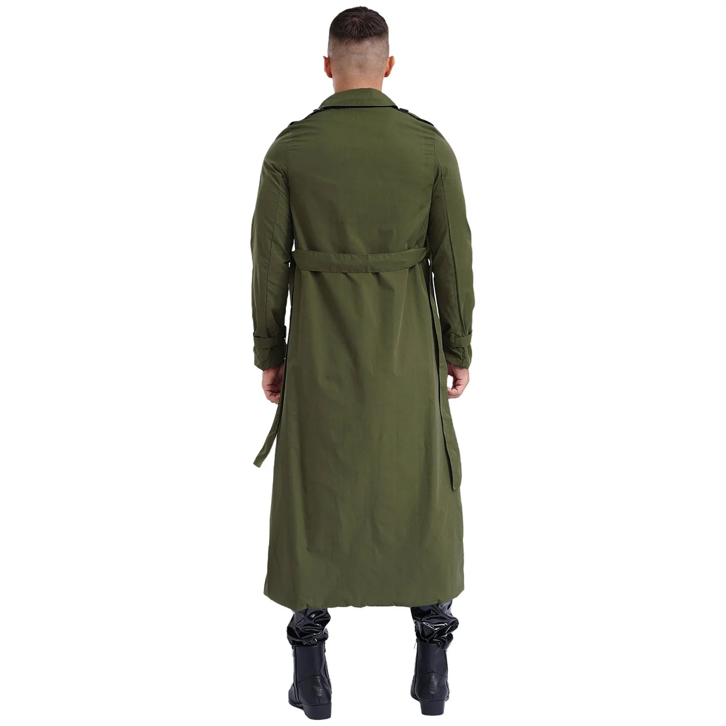 Fudus | Zweireihiger Herren Trenchcoat Mit Gürtel