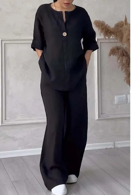 Fudus | Luftiges Baumwoll-Leinen-Set