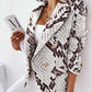 Damen Blazer mit Schlangenprint