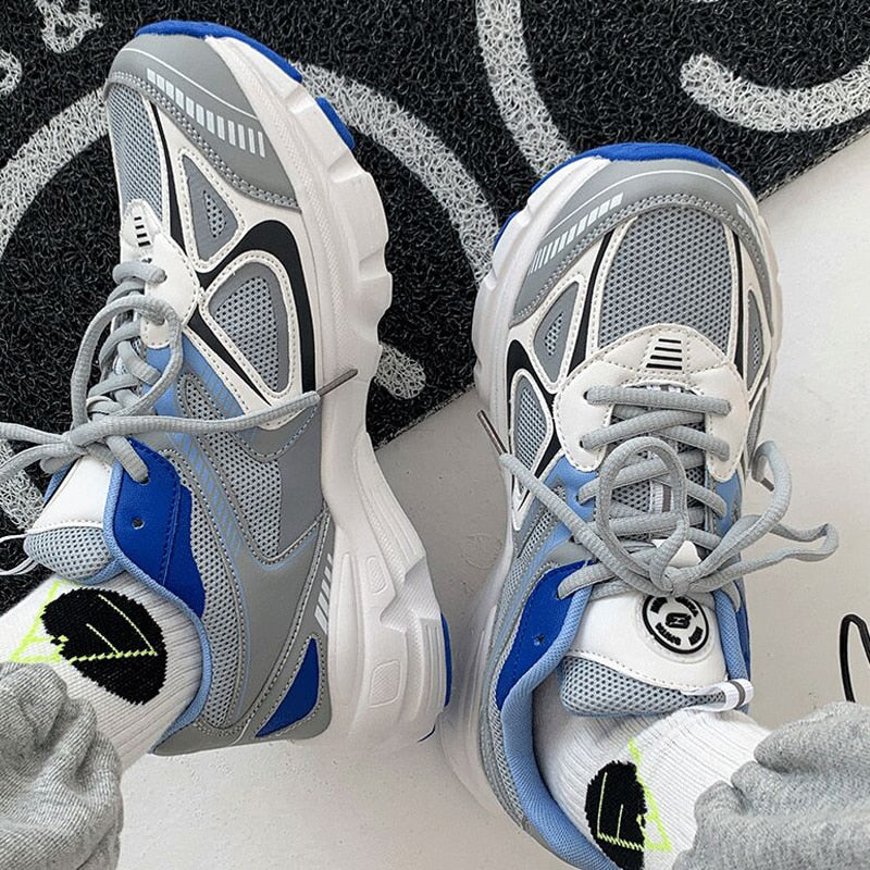 Fudus | Mehrfarbige Mesh Sneaker Mit Dicker Sohle Für Damen