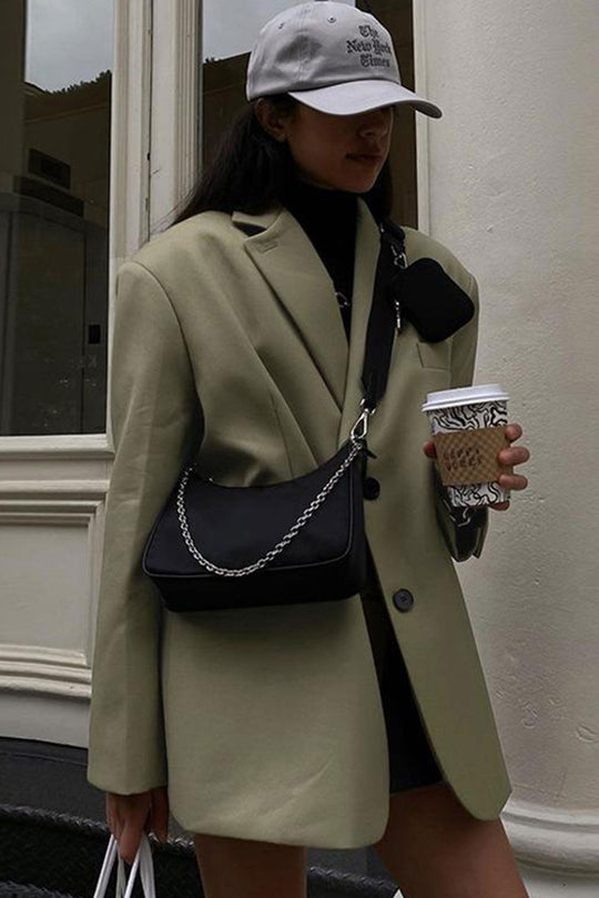 Damen Blazer Rückenfrei Uni mit Schlitz