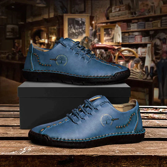 Herren Orthopädischer Lederschuh Elegant Bequem Unterstützend